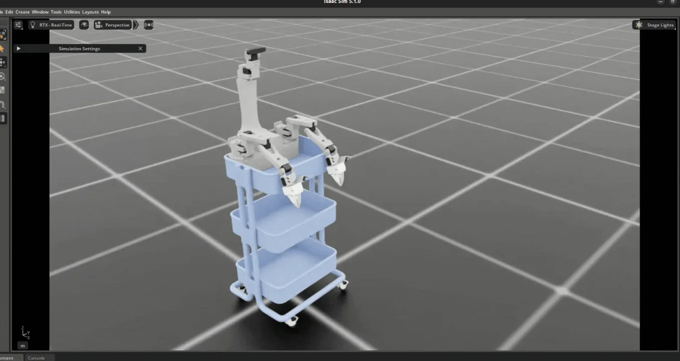 XLeRobot IsaacLab screenshot